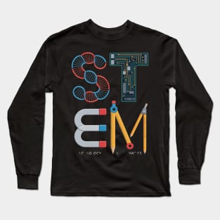 STEM Science Technology Engineering Math Teacher Student Long Sleeve T-Shirt